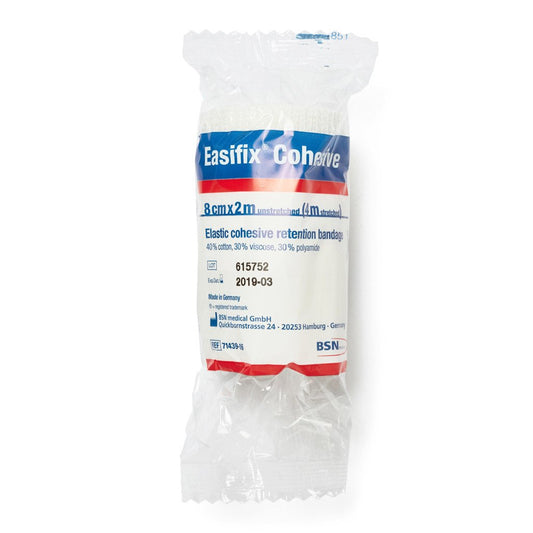 Cohesive Elastic Bandage White 8cm - Brenniston