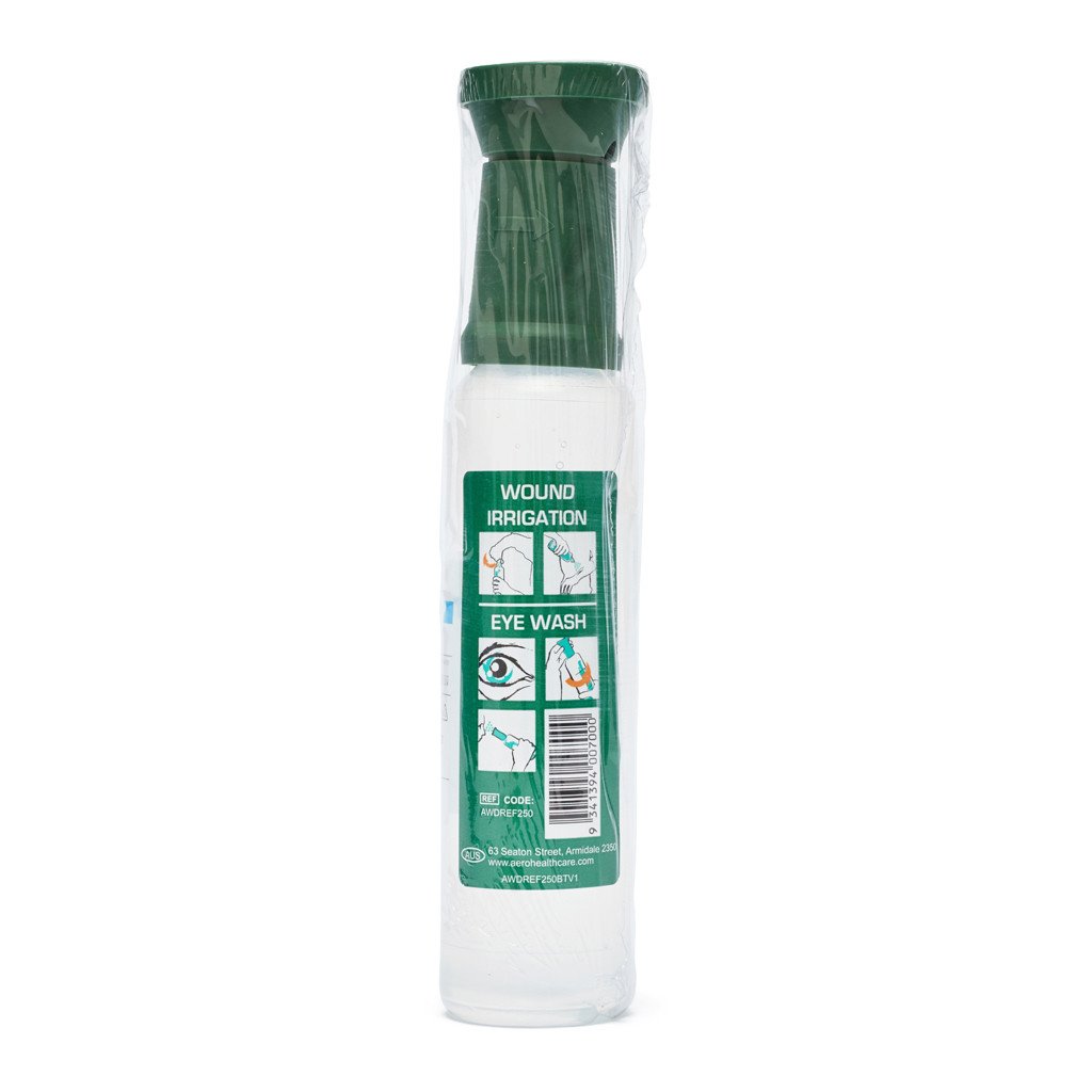 Eyewash Saline with Eye Cup 250ml - Brenniston