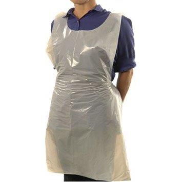 Apron Disposable Plastic White