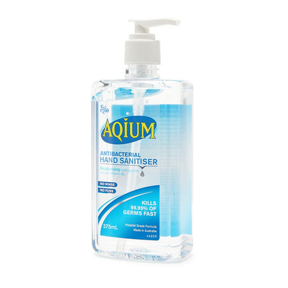 Aqium Antibacterial Gel Hand Sanitiser 375ml - Brenniston