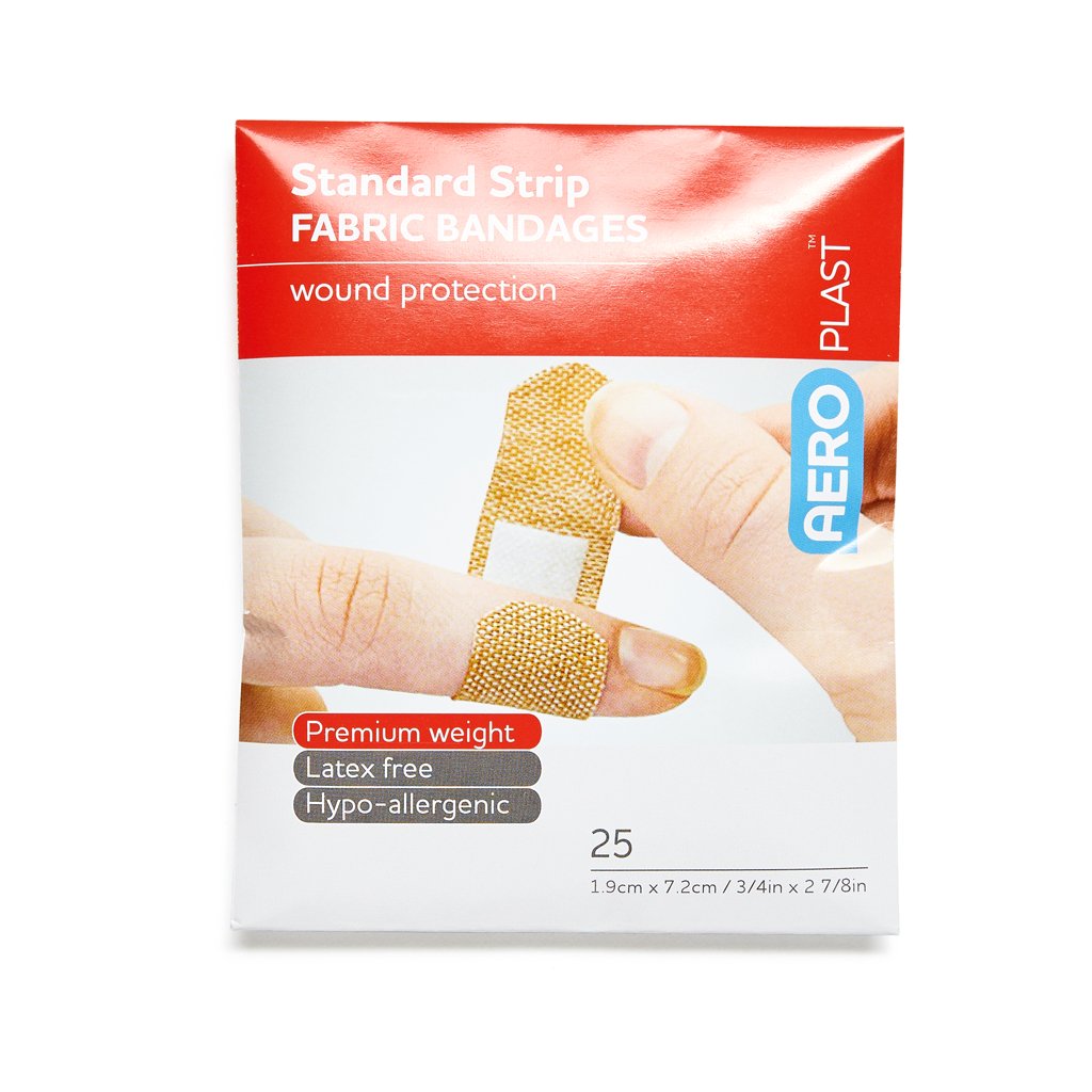 Fabric Dressing Strips Latex Free  1.9cm x 7.2cm (25) - Brenniston